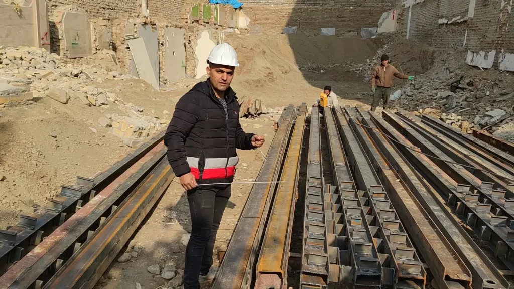 اجرای سازه نگهبان به روش خرپایی